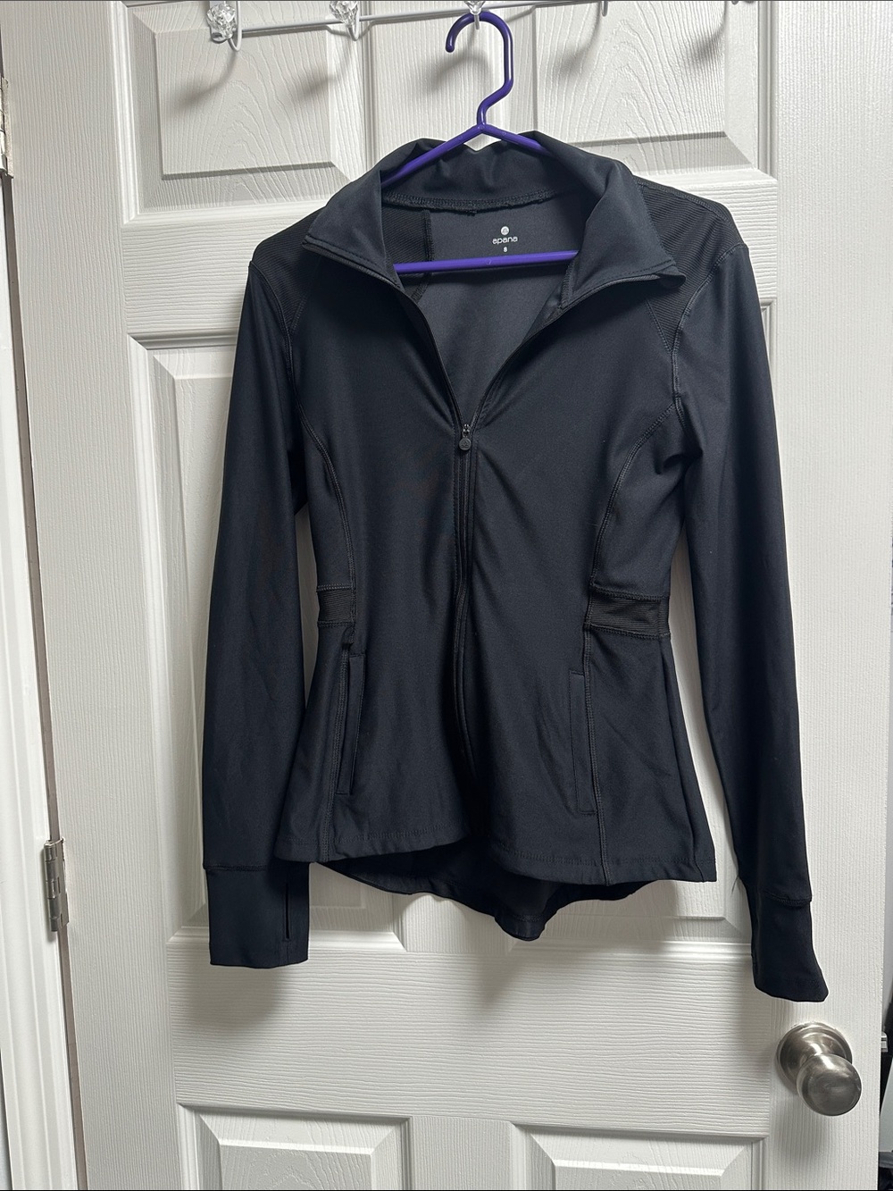 Apana Black Women's Zip-Up Utility Jacket